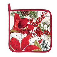 Poinsettia Potholder