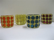 TAG Mosaic Dot Tealight Holders, Set of 4 Assorted