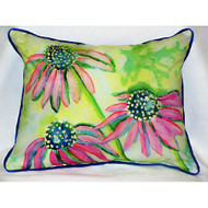 Cone Flowers Large Pillow