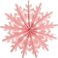 Pink 14 Inch Paper Sunburst Honeycomb Decoration