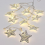 Filigree Star Garland Lights