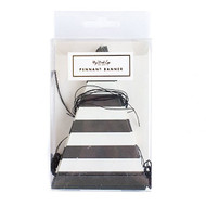 Halloween Black & White Pennant Banner