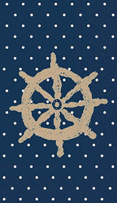 Ideal Home Range Ships Wheel Hostess Paper Napkin