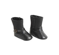 Infant Girls Black Boots 0-6 months