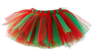 Red and  Green, Christmas, Holiday Tutu, 1 2 - 24 months