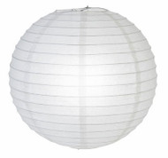 White Glitter Paper Lantern - 12" - Set of 2