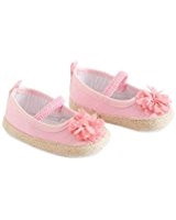 Baby Girls Pink Shoes with Flower 6-12 months