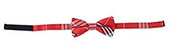 Red ,White and Black Plaid Bow Tie Headband, Infants, One Size