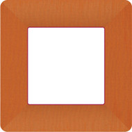 Classic Linen Terracotta Square Paper Dinner Plate