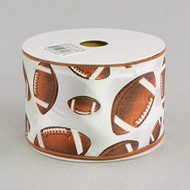 Footballs Ribbon 2.5" wide