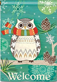 Winter Owl Standard House Flag