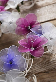 Violet Flower String Lights
