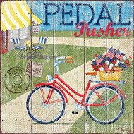 Pedal Pusher Paper Cocktail Napkin