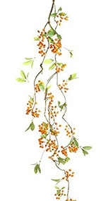 4 Foot Orange Berry Garland