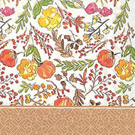 Fall Floral Luncheon Paper Napkins
