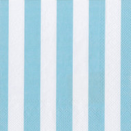 Big Stripes Soft Blue Luncheon Napkin