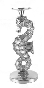 9" Seahorse Taper Candle Holders - Pair