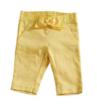 Baby Girls Yellow Capri Pant with Polka Dot (12-18 months)