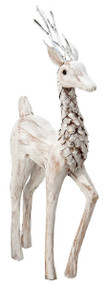 Natural Pine Deer Prancing Large