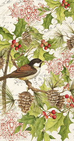 Holiday Chickadee Hostess Napkins