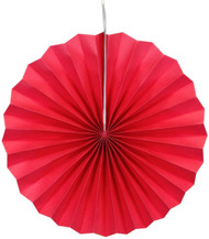 Paper Pinwheel Decoration Red 16 inch