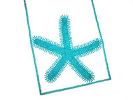 Turquoise Starfish Table Runner