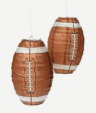 Football Paper Lanterns - Set of 2