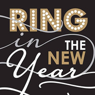 Ring in the New Year Paper Cocktail Napkin