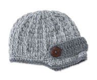 Baby Boys Handmade Gray Newsboy Hat
