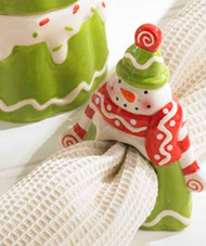 Snowman Napkin Ring - Set of 4