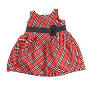 Baby Girls Red/Black Plaid Dress