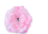 Pink Flower Childs Hair Clip