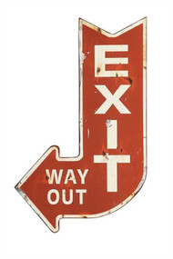 Metal "Exit" Sign