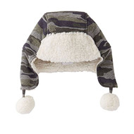 Camo Sherpa Toboggan Hat Infant 6-18 months