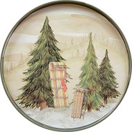 Snow Day Round Tray