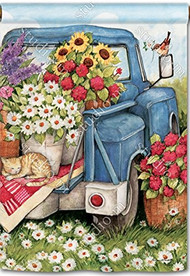Flower Pickin House Flag