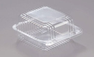 Clear Hinged Plastic 5" Square Container Package of 20