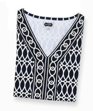 Mud Pie Langley Black Oval Dress - Large