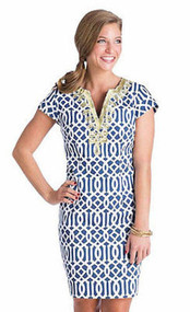 Mud Pie Jackie Dress Navy - Medium