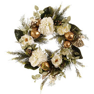 Peony and Pomegrante Wreath 24"