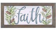 B B Faith Wood Wall Hanging Sign