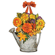 Autumn Pleasures Watering Can Door or Wall Decoration