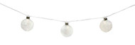M&R LED Snowball Ornament, Garland,  Set of 8