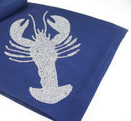 Blue Lobster Sequin Table Runner