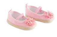 Baby Girls Pink Shoes with Flower 0-6 months