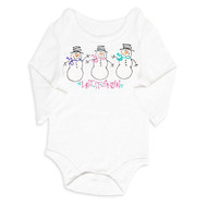 Snowman Long Sleeve Onesie - 0-6 months