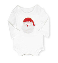 Santa Long Sleeve Onesie - 0-6 months