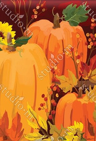 Harvest Pumpkins Garden Flag