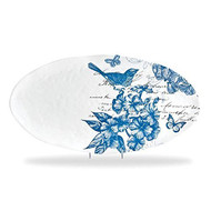 Indigo Cotton Oval Platter