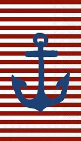 Ideal Home Range Red Yacht Club Hostess Paper Napkin